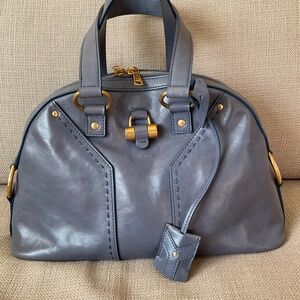 YSL Muse I leather bag with entrupy certificate